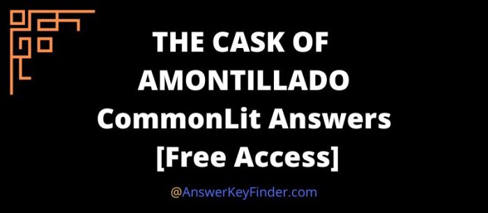 The cask of amontillado commonlit answers