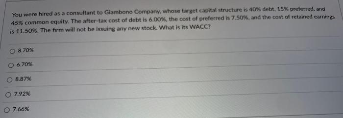 You were hired as a consultant to giambono company