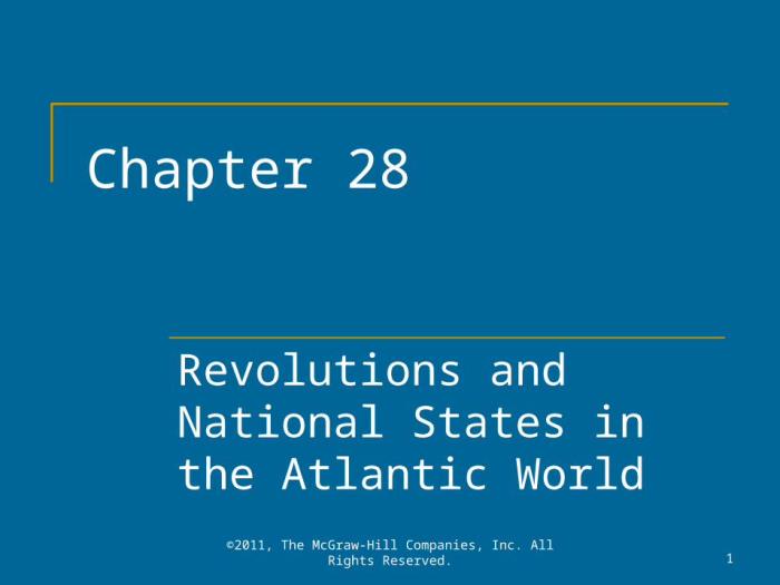 Chapter 28 revolutions and national states in the atlantic world