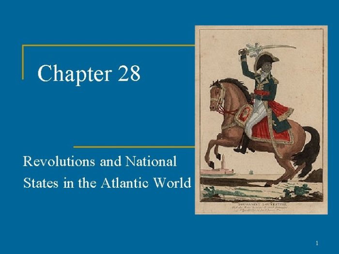 Chapter 28 revolutions and national states in the atlantic world