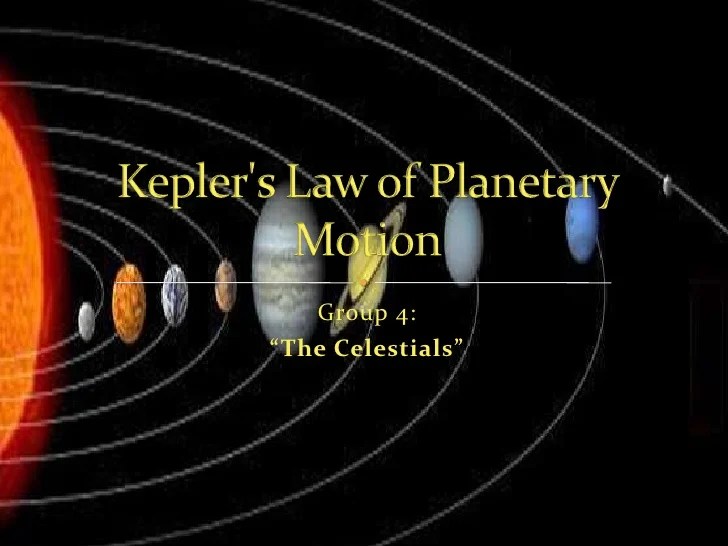 Kepler's 3 laws of planetary motion worksheet answers