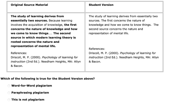 The study of learning derives from essentially two sources